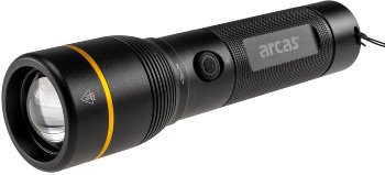 LED-Taschenlampe ARCAS mit Akku 20W, 2000lm, Zoom, Powerbankfunktion