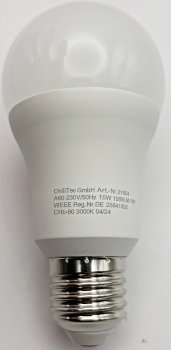 LED Glühlampe E27 "G90 AGL" warmweiß, 3000k, 1569lm, 230V/15W, 160°
