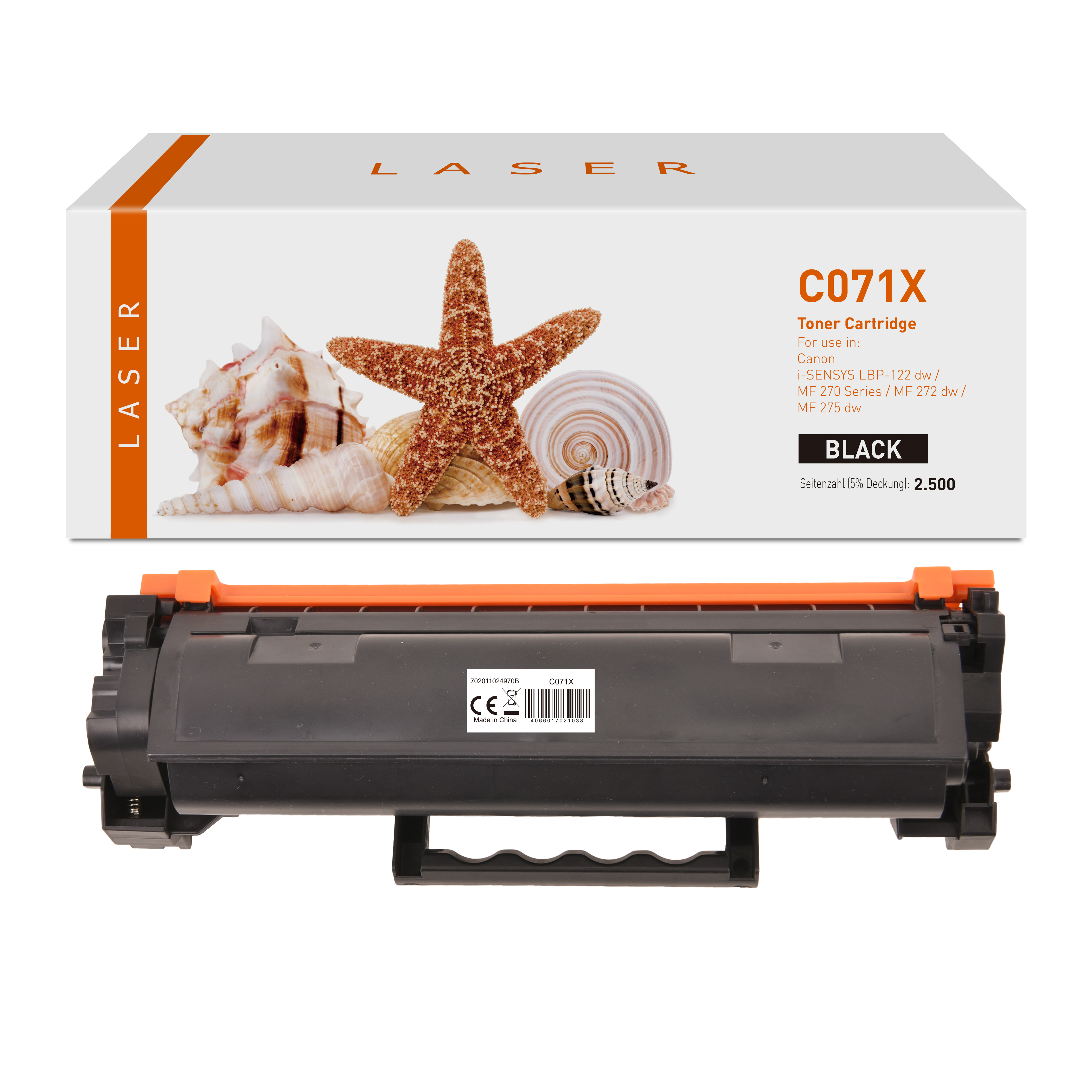 071X alternativ Toner schwarz für Canon / 5646C002 / 2.500 Seiten