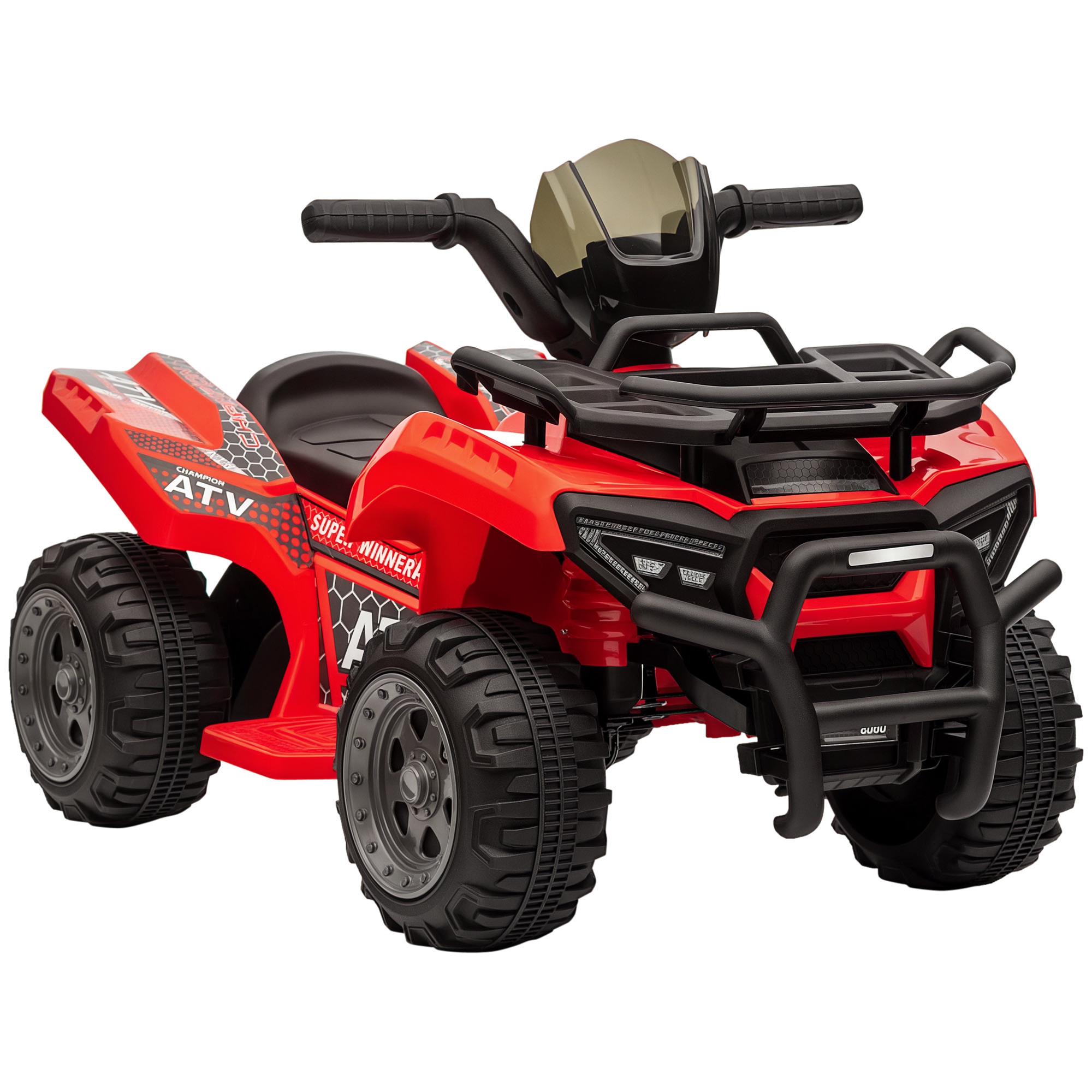Kinderquad 6V Kinderquad mit Vorwärtsfunktion, Musik, Elektro-Quad für Kinder 1,5-3 Jahre Rot