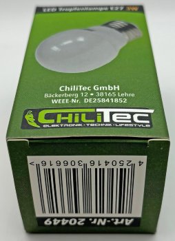 LED Tropfenlampe E27 "T25 SMD" warmweiß, 3000k, 270lm, 230V/3W, 45mm