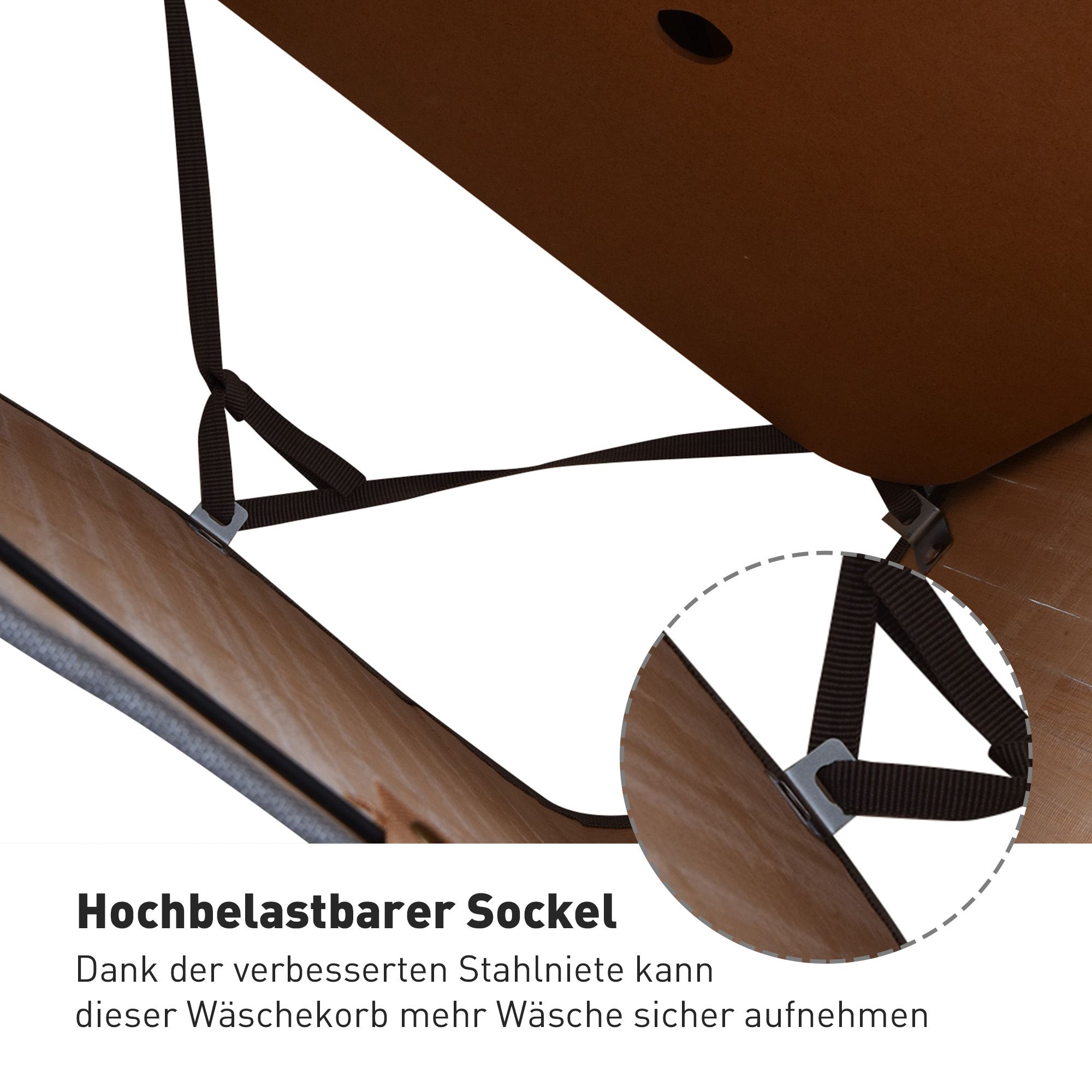 Wäschekorb, 70 L Wäschesammler mit Deckel, herausnehmbarer Innenfutter, Wäschebox für Badezimmer, 40 x 30 x 60 cm, Grau