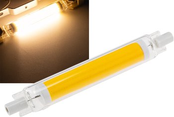 LED Strahler 8W R7s "RS118 COB8dim", 360°, 3000k, 887lm, 118mm, warmweiß LED Strahler 8W R7s "RS118 COB8dim", 360°, 3000k, 887lm, 118mm, warmweiß