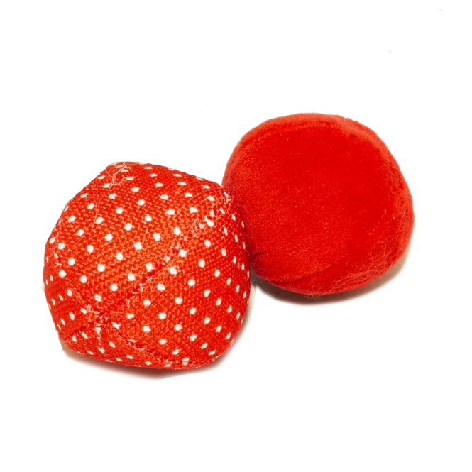 Duvoplus Cat Toy Retro Bälle Punkte - rot Duvoplus Cat Toy Retro Bälle Punkte - rot